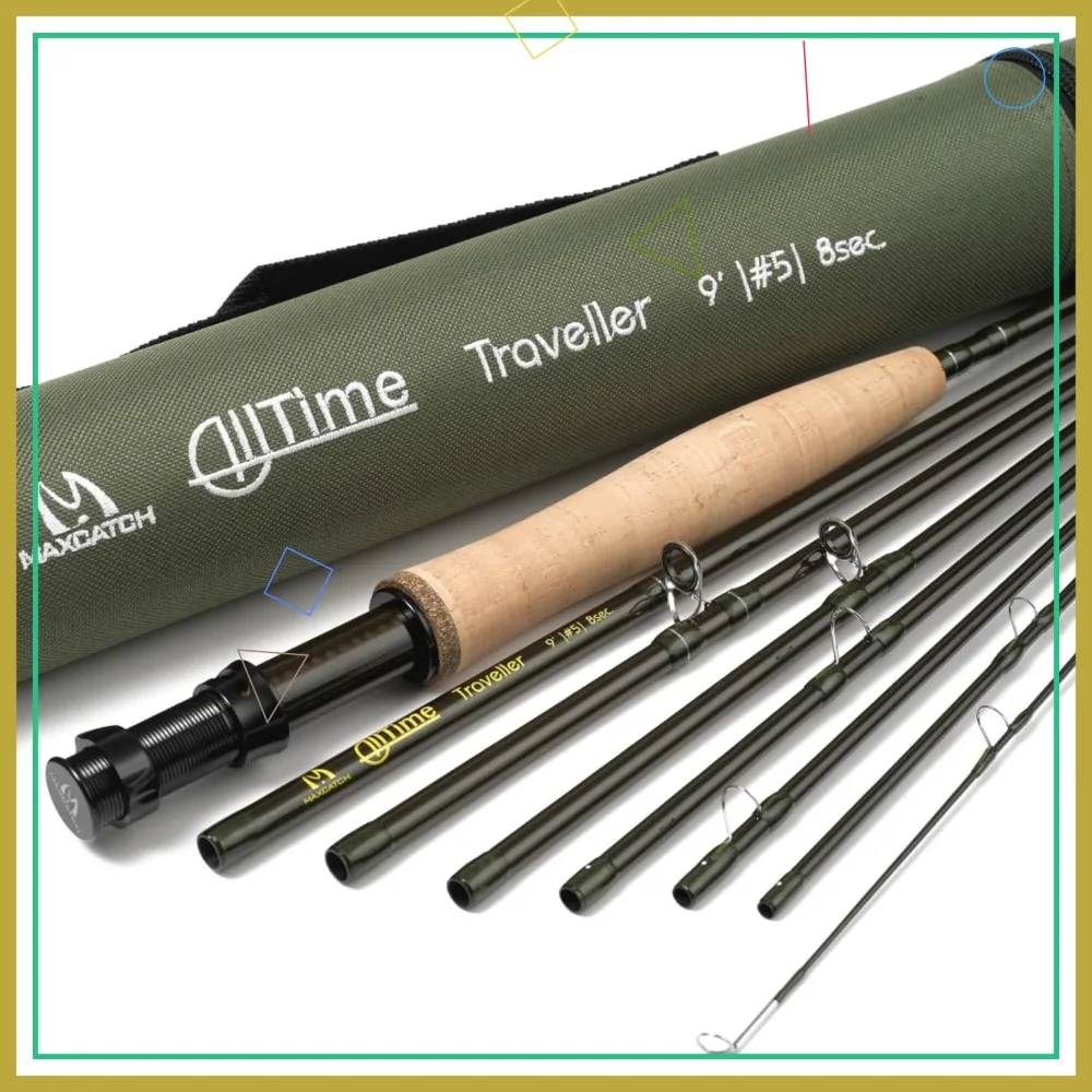 Ultra Compact 8-Piece 9ft Travel Fishing Rod with Tube - 5/6/8wt
Ultra Compact 8-Piece 9ft Travel Fishing Rod with Tube - 5/6/8wt