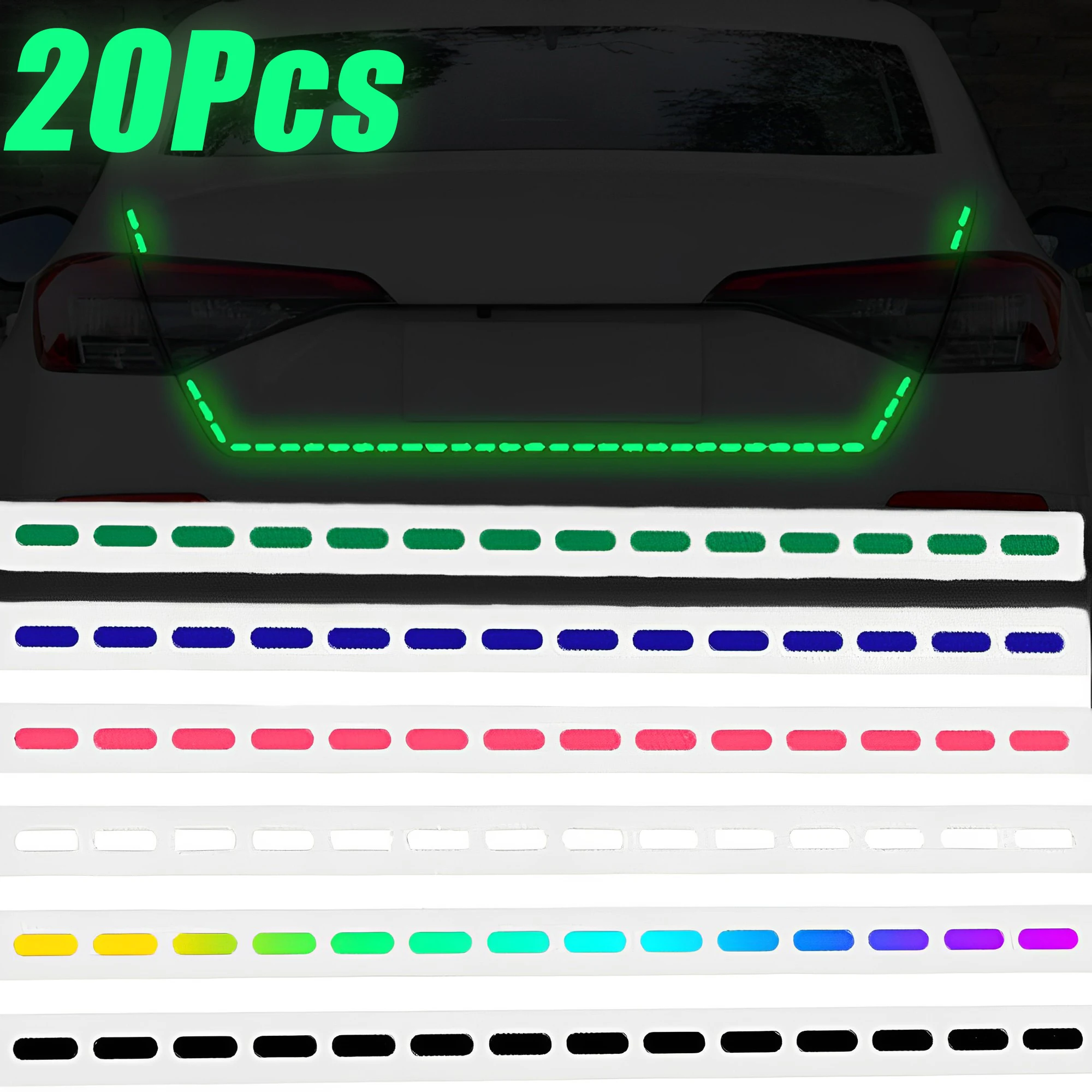Reflective Dashed Lines Stickers DIY Car Styling Motorcycle Wheel Body Decorative Strips Night Glowing Stickers Car Accessories
Reflective Dashed Lines Stickers DIY Car Styling Motorcycle Wheel Body Decorative Strips Night Glowing Stickers Car Accessories