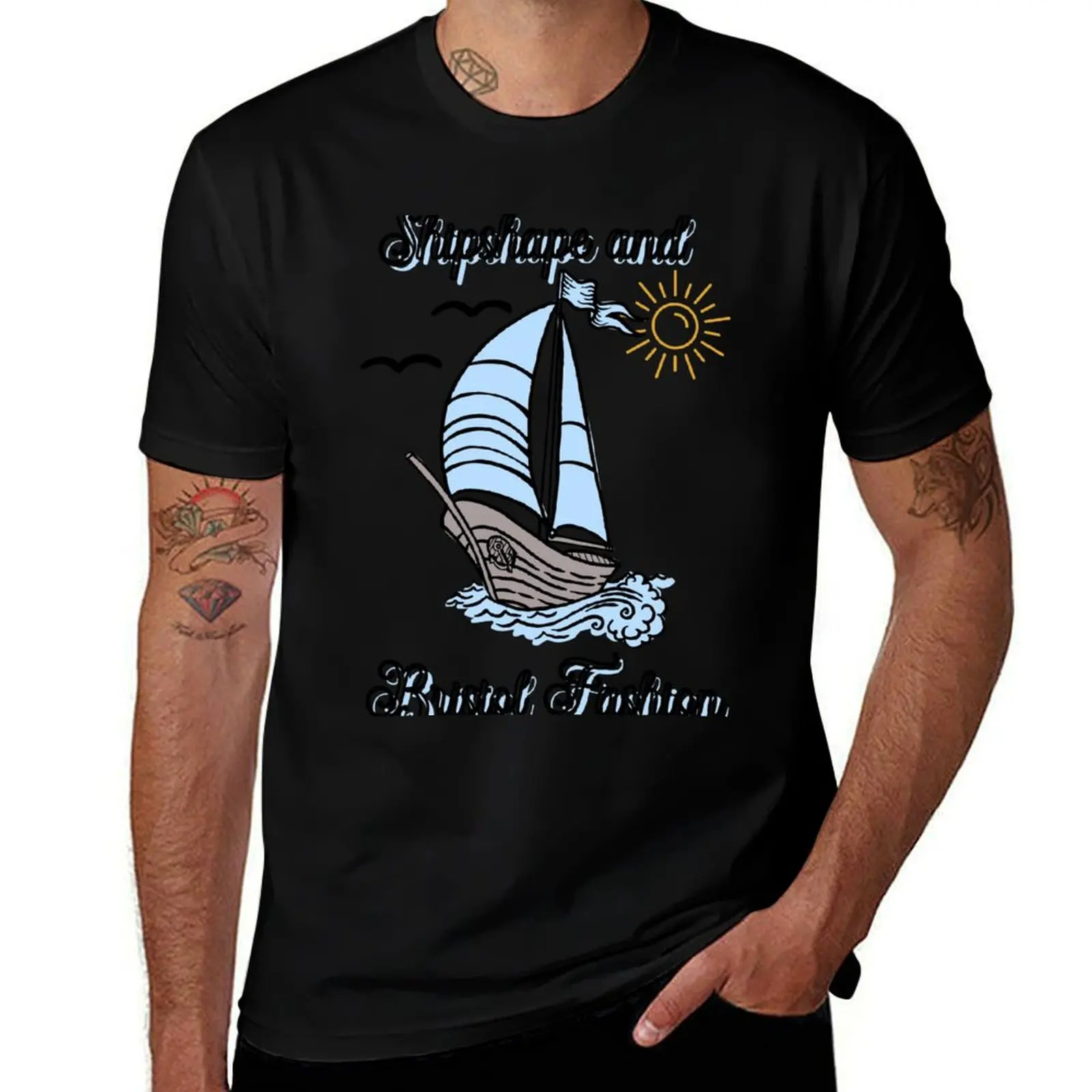 Shipshape and Bristol Fashion T-Shirt Work Style Casual T-Shirt
Shipshape and Bristol Fashion T-Shirt Work Style Casual T-Shirt