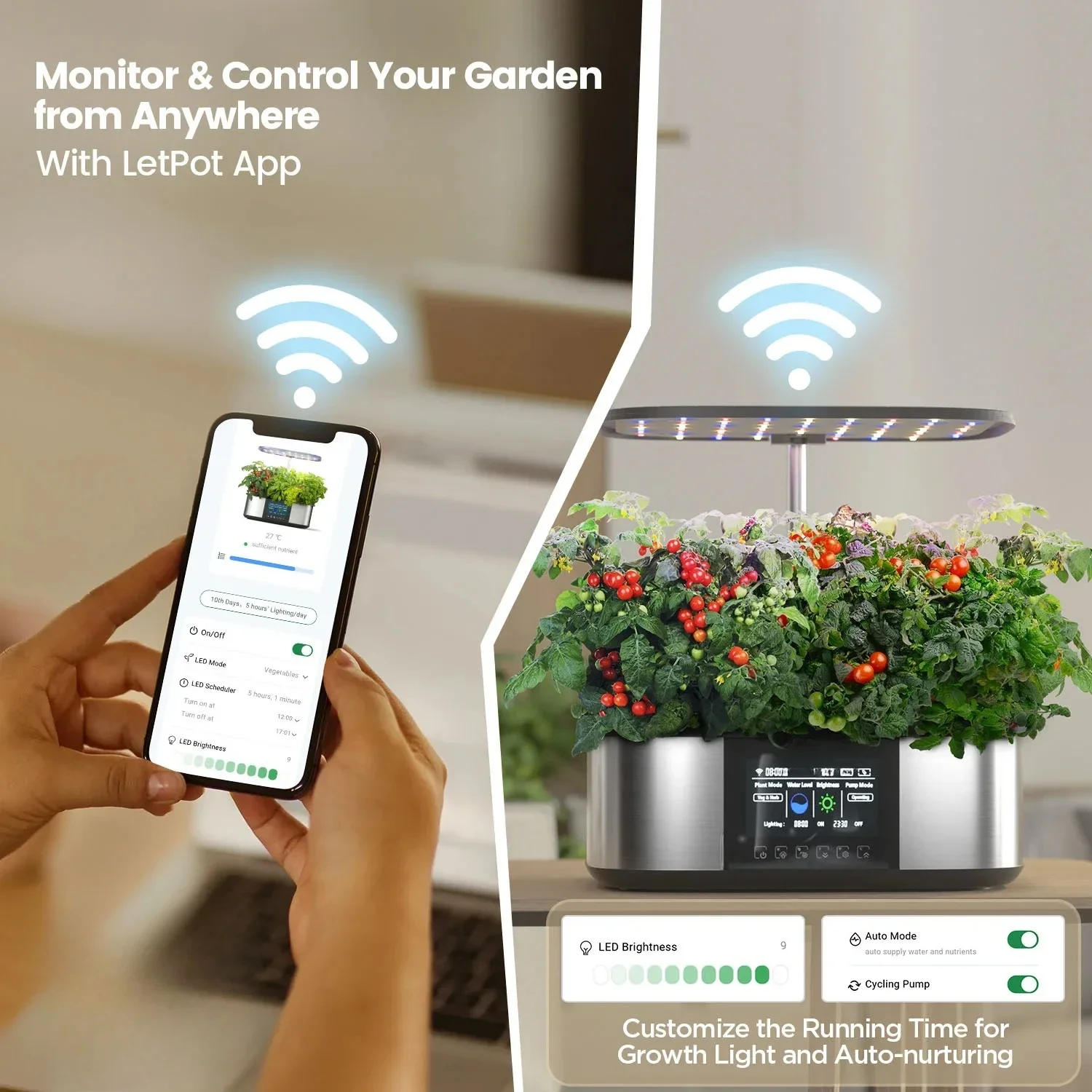 high quality LPH-Max 21 Pods 4-in-1 Automatic Hydroponics Growing System with App Control
high quality LPH-Max 21 Pods 4-in-1 Automatic Hydroponics Growing System with App Control