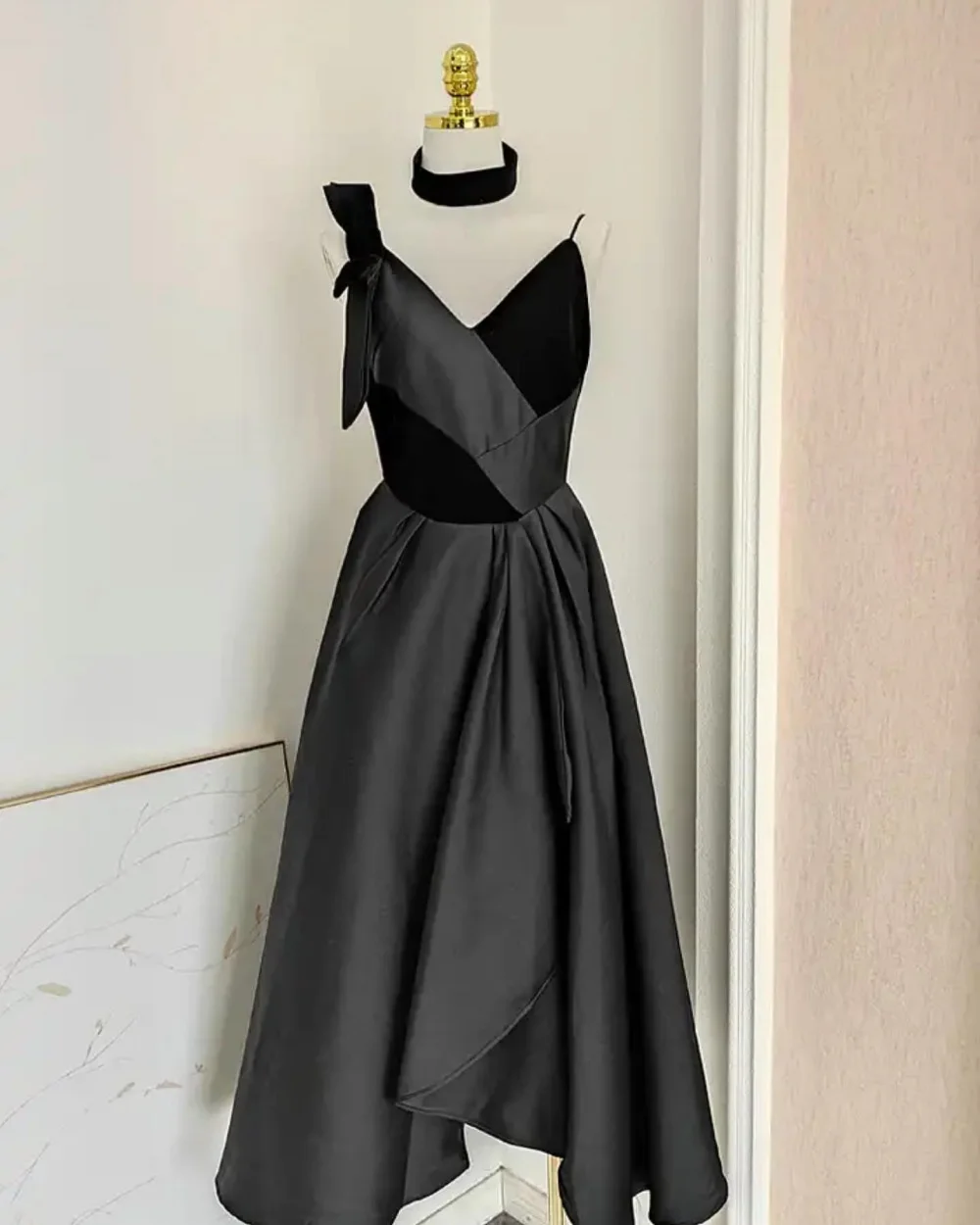 Classic Bow A-line V-neck Midi Dresses Prom Dresses Exquisite Modern Style Pastrol Unisex Chinese Style Formal Casual Simple
Classic Bow A-line V-neck Midi Dresses Prom Dresses Exquisite Modern Style Pastrol Unisex Chinese Style Formal Casual Simple