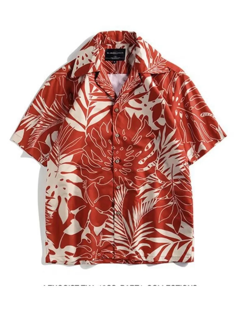 Hawaii Beach Vacation Style Shirt Men's Color Flower Print Short Sleeves Single-breasted Shirts Fashion Casual Bohemian Clothing
Hawaii Beach Vacation Style Shirt Men's Color Flower Print Short Sleeves Single-breasted Shirts Fashion Casual Bohemian Clothing