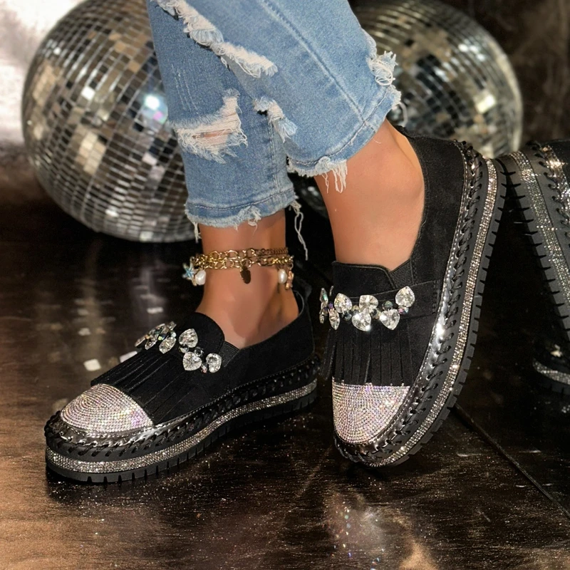 High-heel Round-toe Sequined Multi-color Fashionable, Versatile, Comfortable, Anti-slip, Breathable, Casual Women's Single Shoes
High-heel Round-toe Sequined Multi-color Fashionable, Versatile, Comfortable, Anti-slip, Breathable, Casual Women's Single Shoes