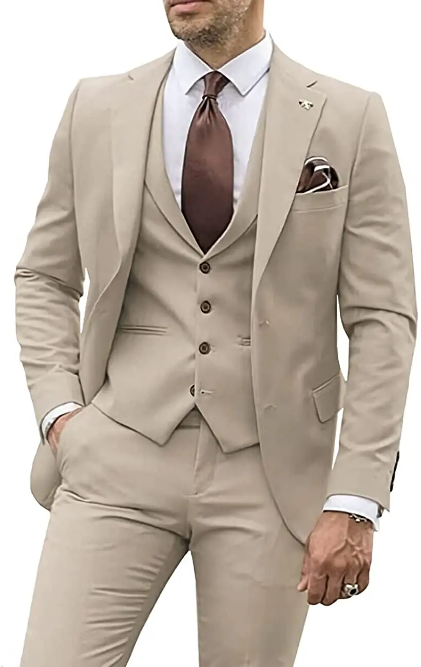 Men Suits 3 Pieces Slim Fit Casual Groomsmen Army Green Champagne Lapel Business Tuxedos for Formal Wedding(Blazer+Pants+Vest)
Men Suits 3 Pieces Slim Fit Casual Groomsmen Army Green Champagne Lapel Business Tuxedos for Formal Wedding(Blazer+Pants+Vest)