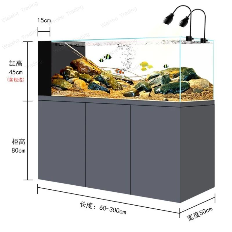 Large Stream Aquarium, Ultra Clear Glass Native Scape Tank with Bottom Filter & Cabinet for Living Room Home Furniture JT40
Large Stream Aquarium, Ultra Clear Glass Native Scape Tank with Bottom Filter & Cabinet for Living Room Home Furniture JT40