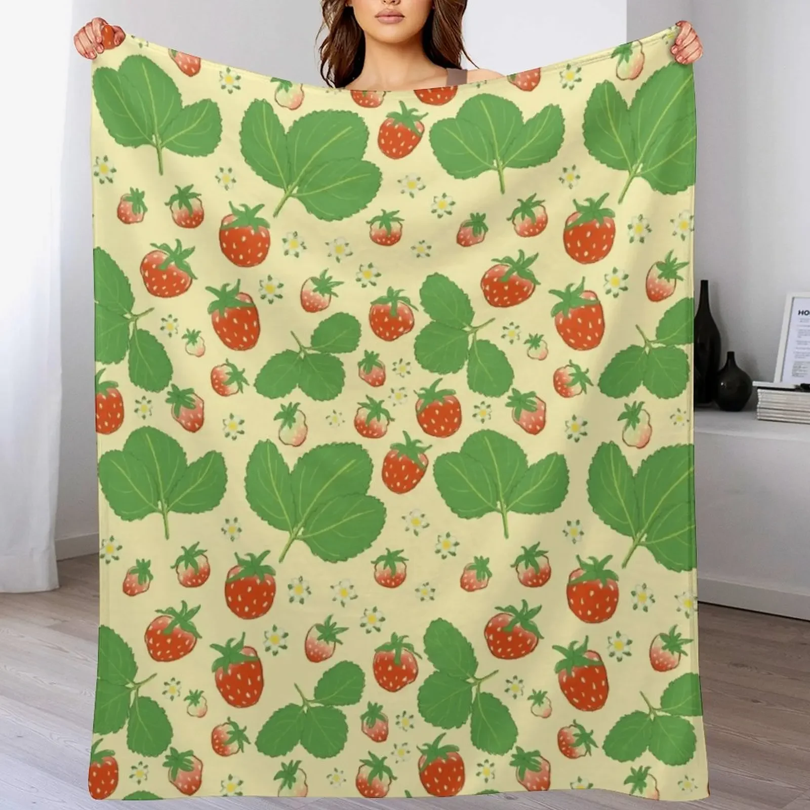 Vintage strawberry pattern Throw Blanket Wrinkle Resistant Lightweight Blanket
Vintage strawberry pattern Throw Blanket Wrinkle Resistant Lightweight Blanket