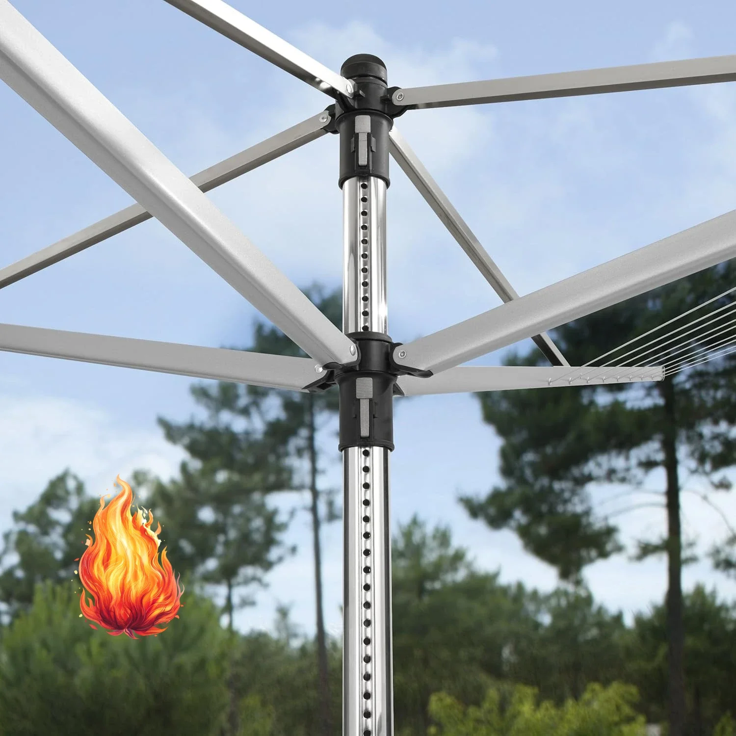 Lift-O-Matic Advance Outdoor 4 Arm Clothesline (164 ft/Ø 1.97") Height Adjustable, Folding Clothes Drying Rack + Ground Spike
Lift-O-Matic Advance Outdoor 4 Arm Clothesline (164 ft/Ø 1.97") Height Adjustable, Folding Clothes Drying Rack + Ground Spike