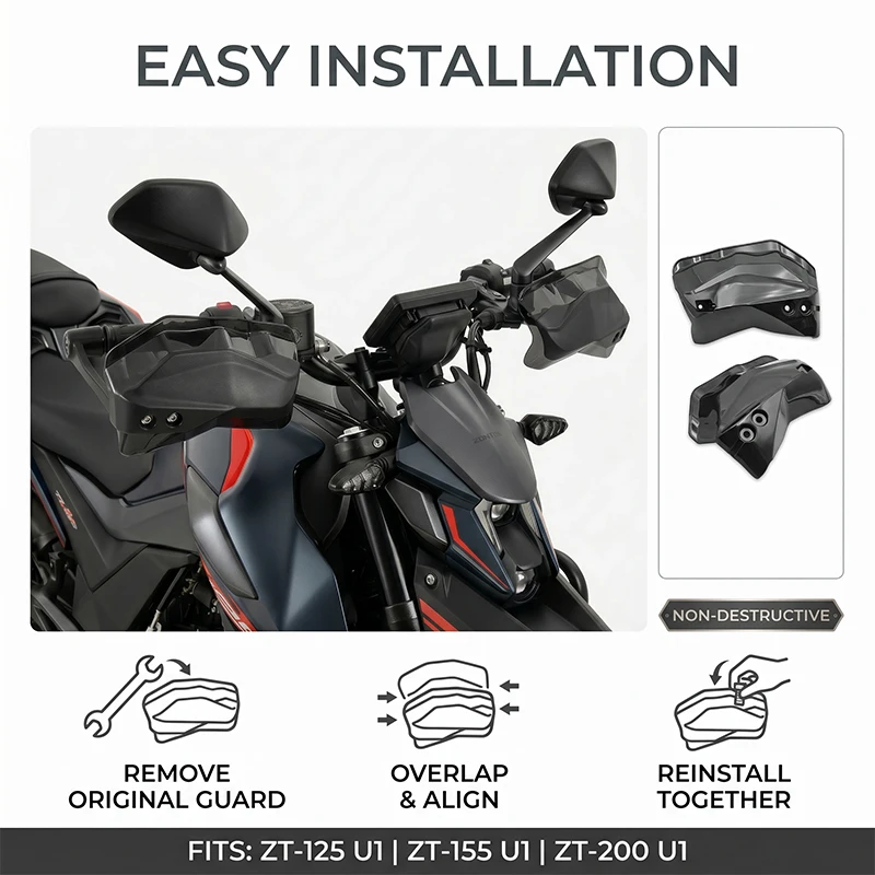 For Zontes U1-125 ZT125-U1 ZT155-U1 125-U 125-U2 ZT200-U1 125U 155U Motorcycle Accessories Handguard Hand Shield Guard Protector
For Zontes U1-125 ZT125-U1 ZT155-U1 125-U 125-U2 ZT200-U1 125U 155U Motorcycle Accessories Handguard Hand Shield Guard Protector