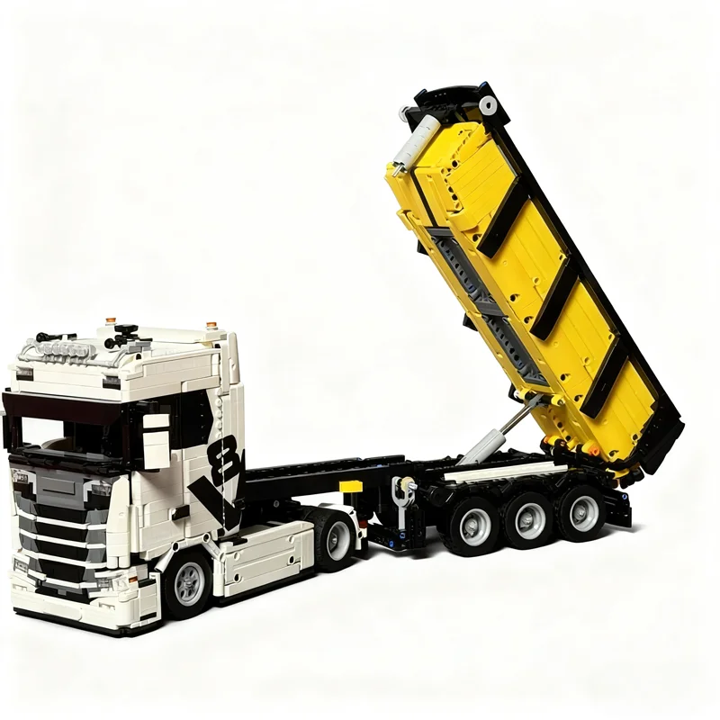 2347pcs MOC SCANIA TIPPER TRAILER TECNOKAR SUPERTOP Technical Model Building Blocks Construction Christmas Gifts Toy Brick
2347pcs MOC SCANIA TIPPER TRAILER TECNOKAR SUPERTOP Technical Model Building Blocks Construction Christmas Gifts Toy Brick