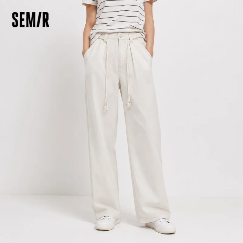 Semir Women Jeans Soft Cool Belted Loose Wide Leg Denim Pants 2026 Summer Casual Daily
Semir Women Jeans Soft Cool Belted Loose Wide Leg Denim Pants 2026 Summer Casual Daily