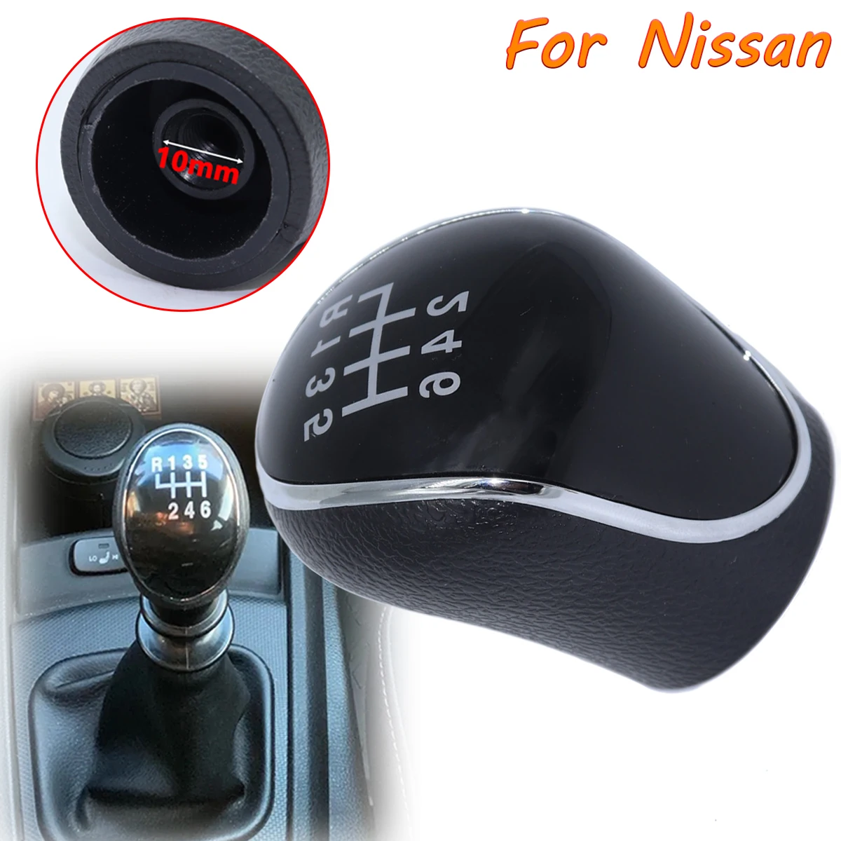 6SP +R MT Gear Shift Knob For Nissan SE NV200 Evalia GearStick Lever Pen Shifter Handball Chrome M10 Black Car Replacement Parts
6SP +R MT Gear Shift Knob For Nissan SE NV200 Evalia GearStick Lever Pen Shifter Handball Chrome M10 Black Car Replacement Parts
