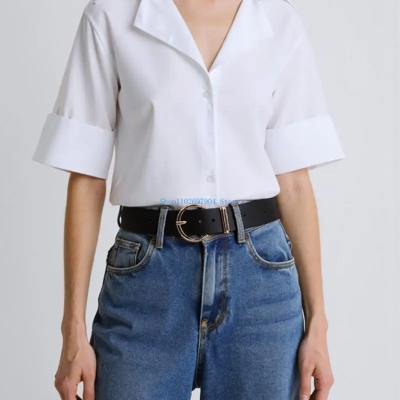 N7YF Retro Golden Buckle Girdle Belt Simple Elegant Waist Belt for Wrap Dress Halter Dress Exquisite Waistband for Women
N7YF Retro Golden Buckle Girdle Belt Simple Elegant Waist Belt for Wrap Dress Halter Dress Exquisite Waistband for Women