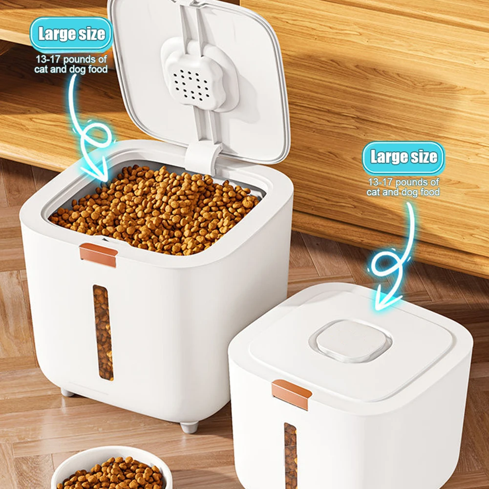 ABS Dog Food Storage Container Airtight Pet Food Storage Bin With Lid Built In Desiccant Box One Push Open Kitchen Organizers
ABS Dog Food Storage Container Airtight Pet Food Storage Bin With Lid Built In Desiccant Box One Push Open Kitchen Organizers