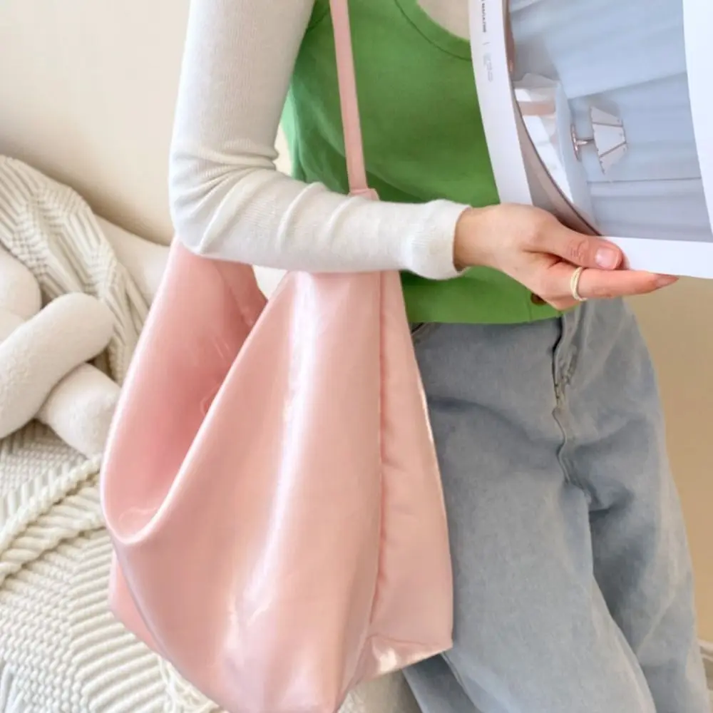 Simple Cloth Satin Tote Bag Solid Color Large Capacity Shoulder Bag Letter Embroidery Handbag Women
Simple Cloth Satin Tote Bag Solid Color Large Capacity Shoulder Bag Letter Embroidery Handbag Women
