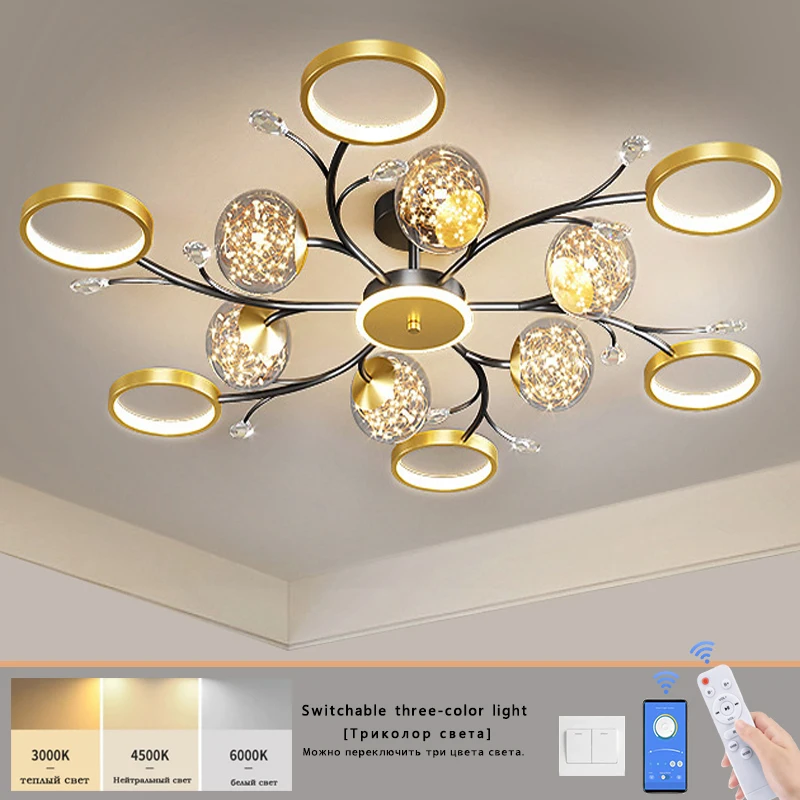 Modern LED Crystal Ceiling Lamp Ceiling Lamp Living Room Ceiling Lamp Bedroom Dining Room Lighting Ceiling Lamp Wholesale
Modern LED Crystal Ceiling Lamp Ceiling Lamp Living Room Ceiling Lamp Bedroom Dining Room Lighting Ceiling Lamp Wholesale