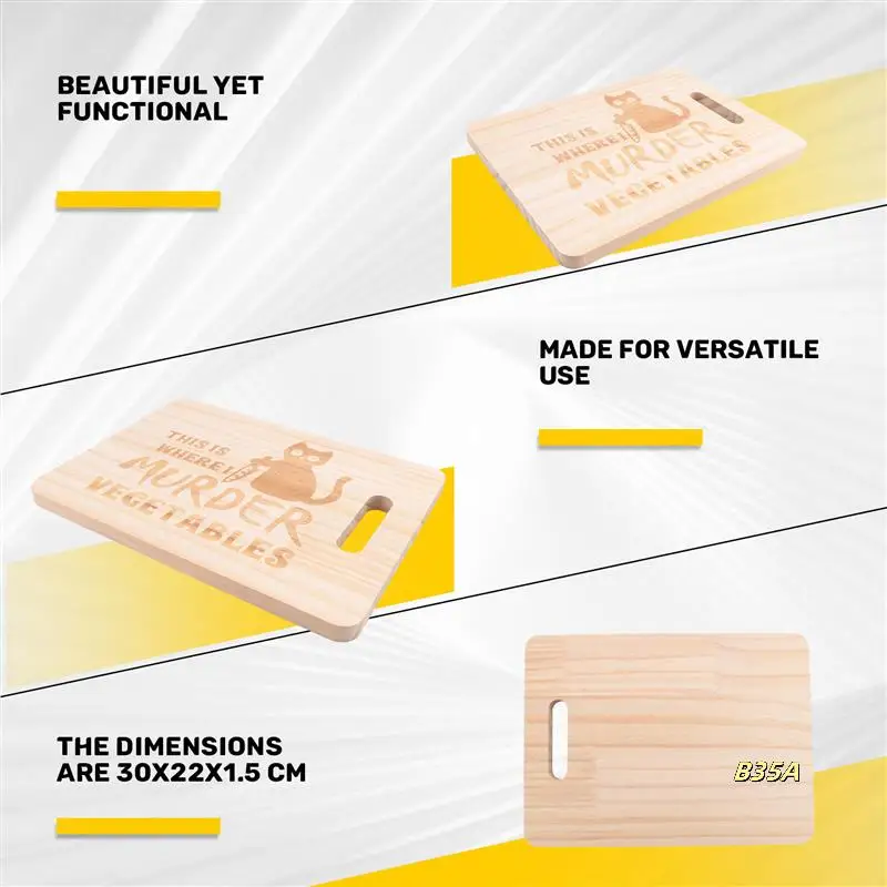 1 Piece Kitchen Chopping Board Funny Black Cat Cutting Board This Is Where I Murder Vegetable Wooden
1 Piece Kitchen Chopping Board Funny Black Cat Cutting Board This Is Where I Murder Vegetable Wooden
