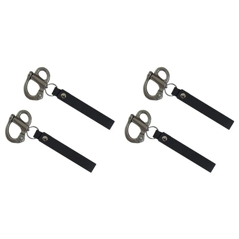 BHBD-4Pack Mask Quick Release Shackle With Leather Handle For Firefighter, 316 Stainless Steel Fixed Snap Shackle Lanyard
BHBD-4Pack Mask Quick Release Shackle With Leather Handle For Firefighter, 316 Stainless Steel Fixed Snap Shackle Lanyard