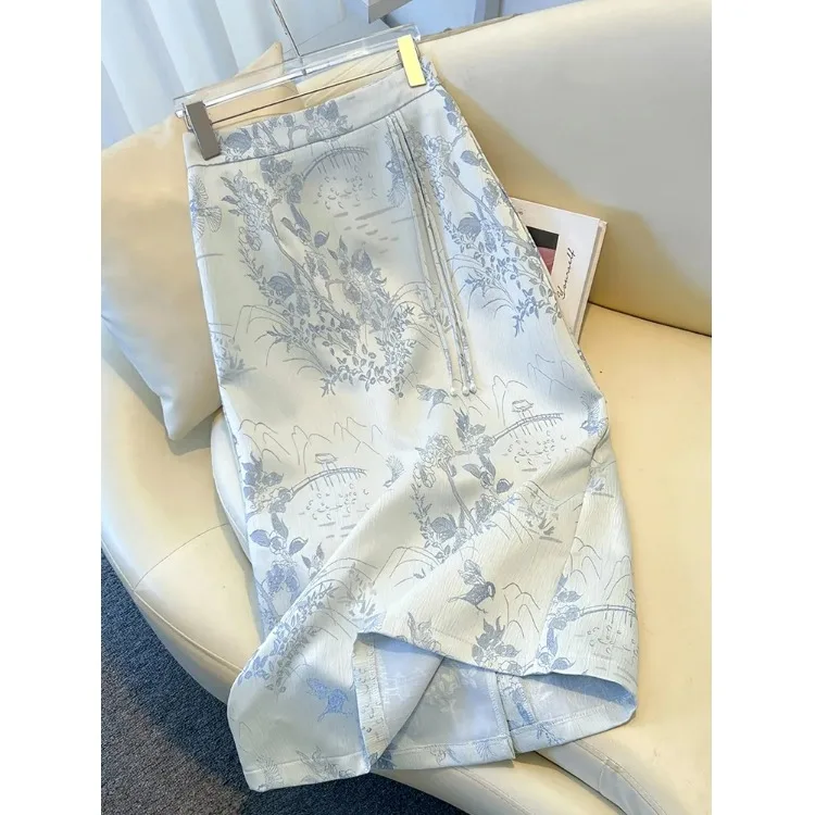 Новая китайская юбка трапециевидной формы с высокой талией, женская осенне-зимняя весенне-летняя юбка с вышивкой, повседневная юбка-стойка
Новая китайская юбка трапециевидной формы с высокой талией, женская осенне-зимняя весенне-летняя юбка с вышивкой, повседневная юбка-стойка