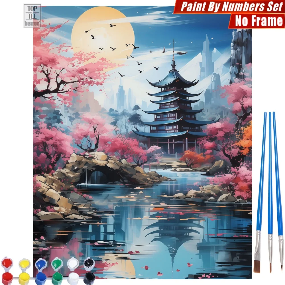 Traditional pagoda cherry Digital Oil Paint Kit - Moon river birds Family Activities Christmas Gift For Daughter
Traditional pagoda cherry Digital Oil Paint Kit - Moon river birds Family Activities Christmas Gift For Daughter