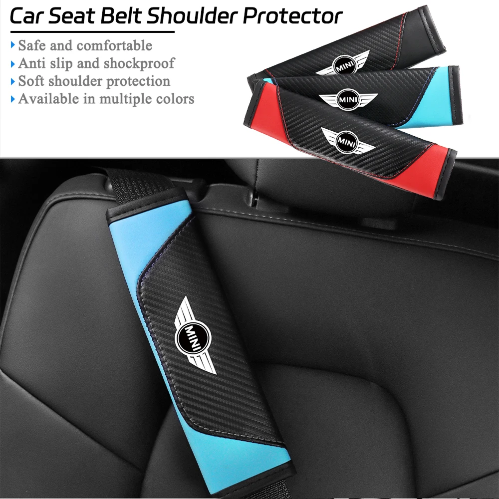 For MINI Cooper JCW WORKS R55 R56 F55 F56 R57 R58 R59 R60 Car Styling Safety Belt Cover Shoulder Protector Pad Auto Accessories
For MINI Cooper JCW WORKS R55 R56 F55 F56 R57 R58 R59 R60 Car Styling Safety Belt Cover Shoulder Protector Pad Auto Accessories