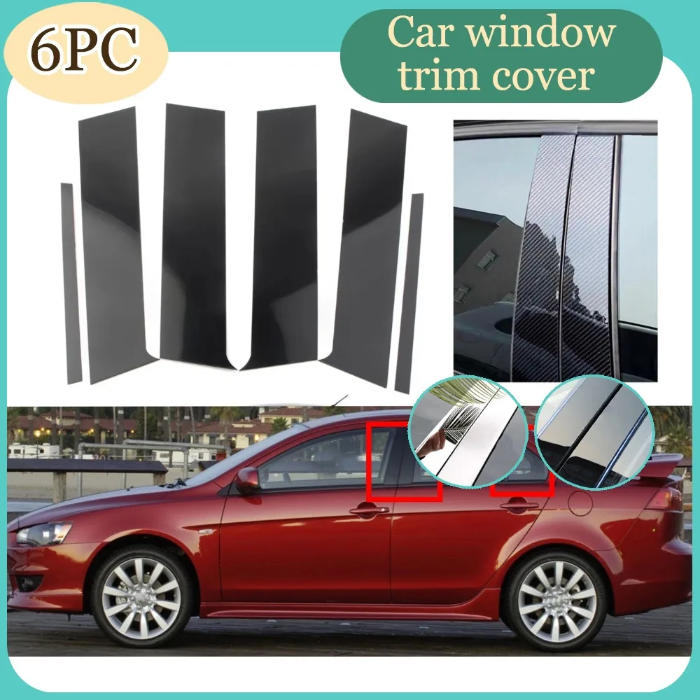 6PCS Glossy Black Pillar Post Silver Carbon Fit For Mitsubishi Lancer Sedan 2008-2017 Door Moulding Sticker Cover Window Trim
6PCS Glossy Black Pillar Post Silver Carbon Fit For Mitsubishi Lancer Sedan 2008-2017 Door Moulding Sticker Cover Window Trim