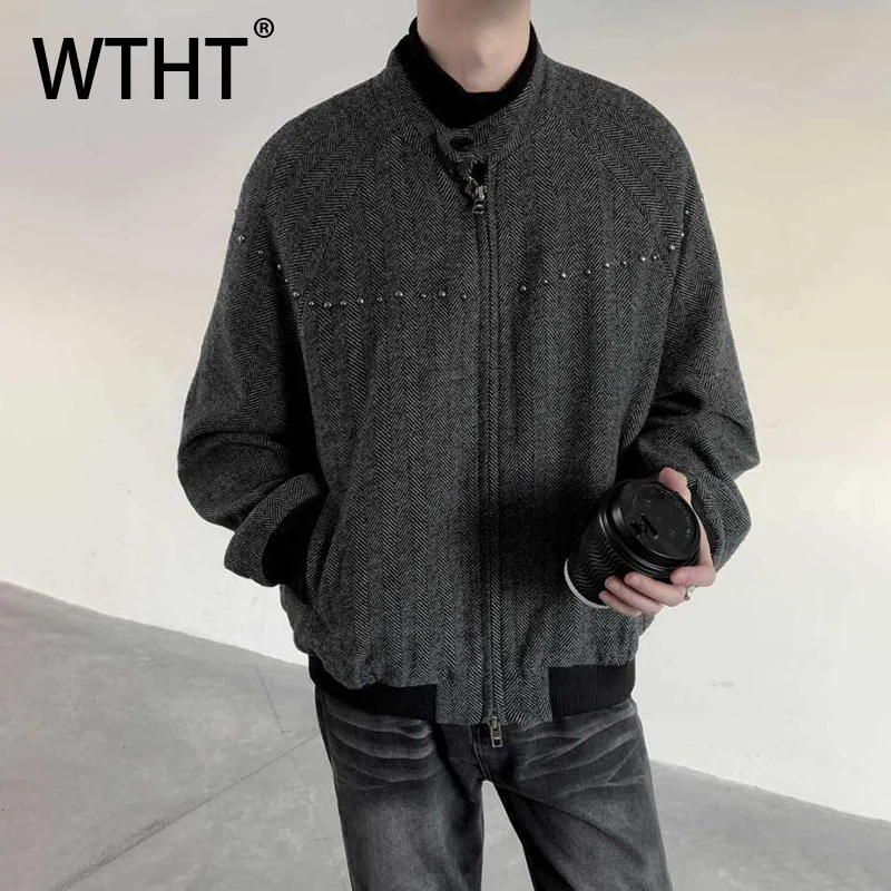 WTHT Vintage 2025 Summer Men's Solid Color Do Old Rivet Design Loose Coats Fashion Stand Collar Long Sleeves Jackets Male 2A1052
WTHT Vintage 2025 Summer Men's Solid Color Do Old Rivet Design Loose Coats Fashion Stand Collar Long Sleeves Jackets Male 2A1052
