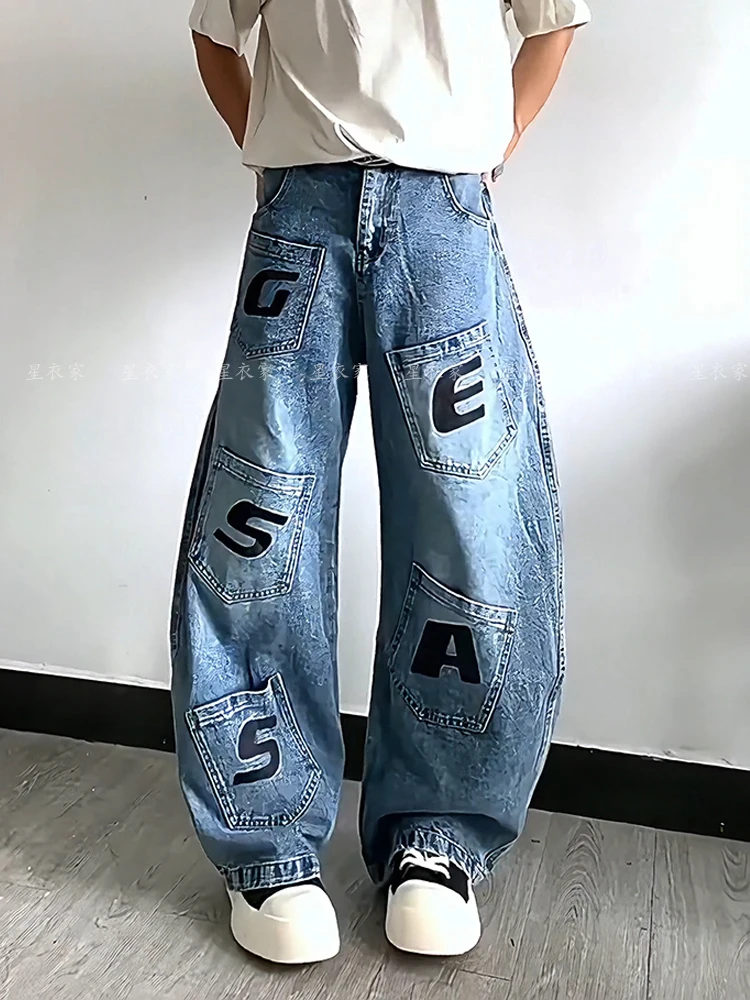 Blue Baggy Jeans Aesthetic Vintage Oversize Cowboy Cargo Pants Harajuku Straight Denim Trousers Y2k 2000s Trashy Clothes
Blue Baggy Jeans Aesthetic Vintage Oversize Cowboy Cargo Pants Harajuku Straight Denim Trousers Y2k 2000s Trashy Clothes