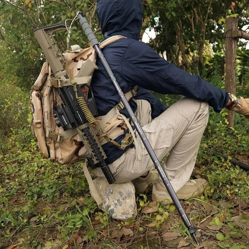 Aluminium Alloy Professional Walking Sticks Multi-purpose Mountain Climbing Walking Sticks Portable Detachable Camping Supplies 
Aluminium Alloy Professional Walking Sticks Multi-purpose Mountain Climbing Walking Sticks Portable Detachable Camping Supplies