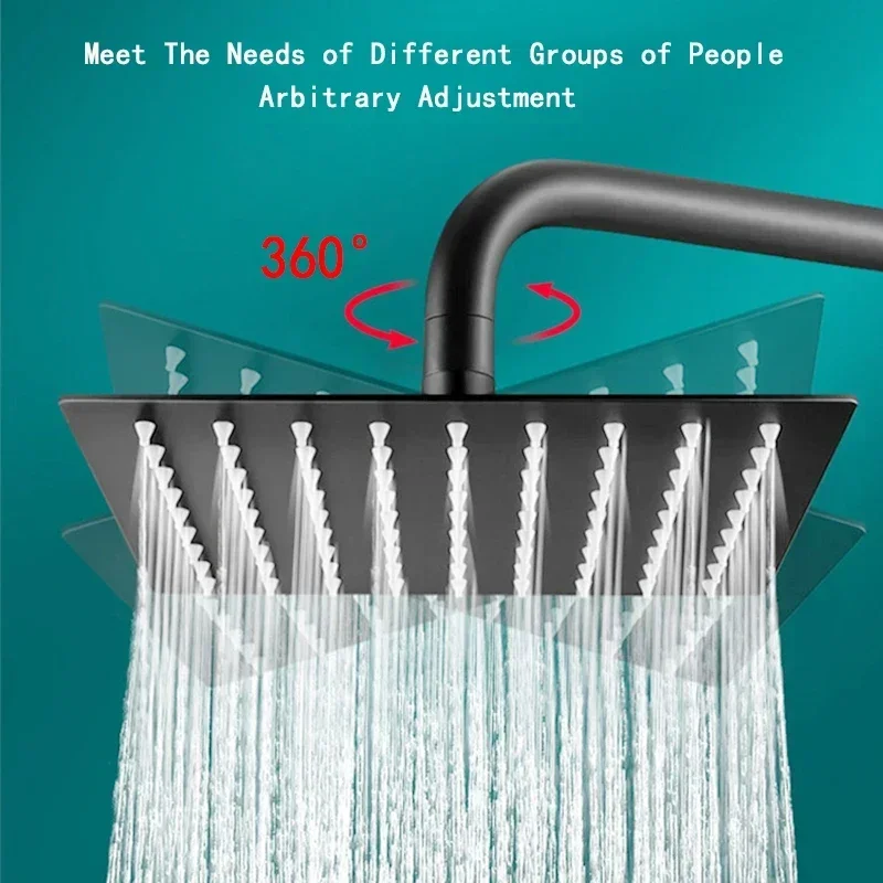Square Round Sus 304 Stainless Steel Shower Head Accessories Shower Rod Black Chrome Hand Shower Presurizaci Rainfall ShowerHead
Square Round Sus 304 Stainless Steel Shower Head Accessories Shower Rod Black Chrome Hand Shower Presurizaci Rainfall ShowerHead