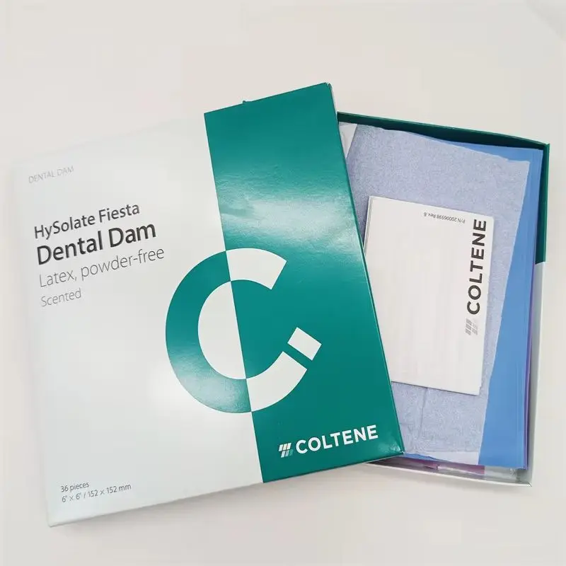 Высокое качество Coltene HySolate Dental Dam 36 шт. 6 "x 6" латексная стоматологическая резиновая плотина материалы для ухода за полостью рта
Высокое качество Coltene HySolate Dental Dam 36 шт. 6 "x 6" латексная стоматологическая резиновая плотина материалы для ухода за полостью рта