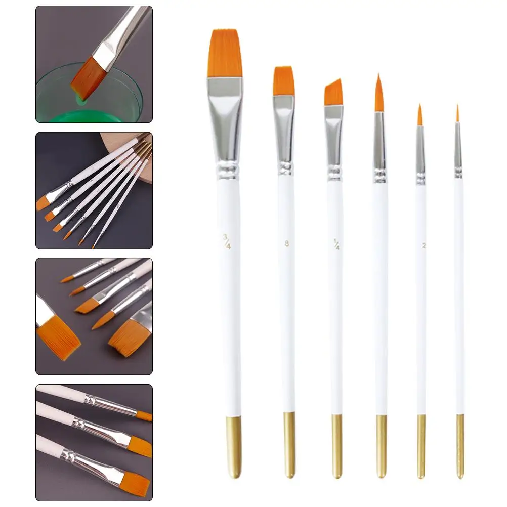 6 Pcs Paintbrushes Watercolor Brush Paint Accessory Set White Portable Painting Tool For Kids Students Supplies
6 Pcs Paintbrushes Watercolor Brush Paint Accessory Set White Portable Painting Tool For Kids Students Supplies