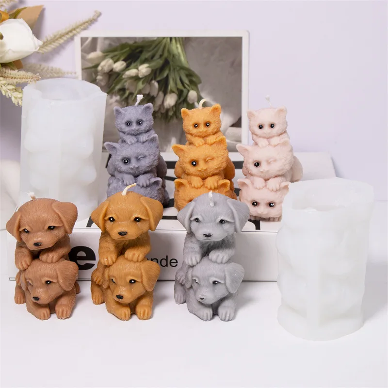 2pcs Stacking Cats & Labrador Silicone Mold for DIY Animal Scented Candles & Plaster
2pcs Stacking Cats & Labrador Silicone Mold for DIY Animal Scented Candles & Plaster