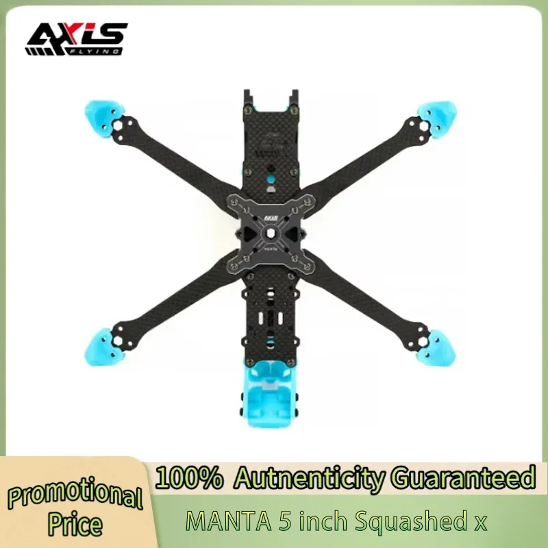 Axisflying MANTA 5 Inch Carbon Fiber Squashed X Frame Kits 238mm Wheelbase 5mm Arm Thickness for RC FPV 5inch Freestyle Drone
Axisflying MANTA 5 Inch Carbon Fiber Squashed X Frame Kits 238mm Wheelbase 5mm Arm Thickness for RC FPV 5inch Freestyle Drone