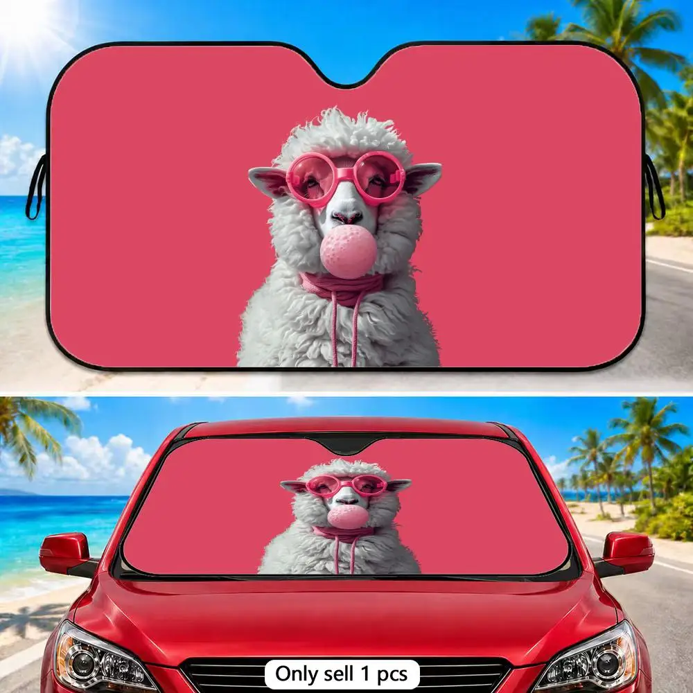 Cute Lamb Sun Visor Reusable Foldable Aluminum Foil Sunshade UV Heat Insulation Cover for Car Front Windshield
Cute Lamb Sun Visor Reusable Foldable Aluminum Foil Sunshade UV Heat Insulation Cover for Car Front Windshield