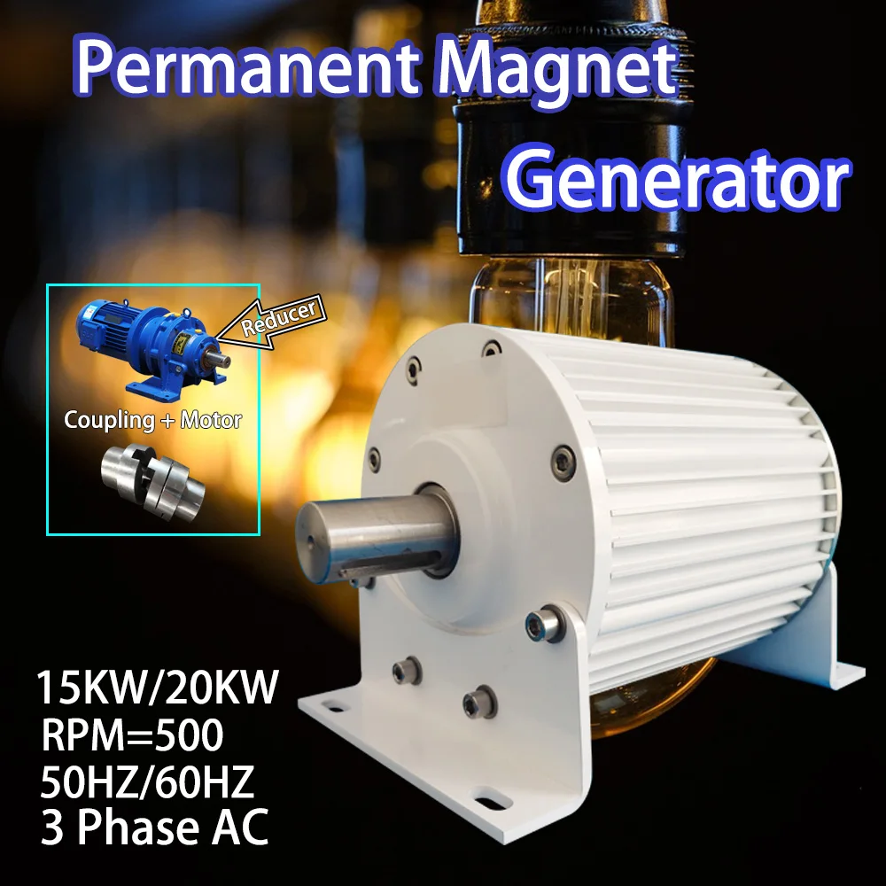 20000W 20kw Generator 96V 220V 380V Low Speeds 3 Phase Gearless Permanent Magnet AC Use For Water Conservancy And Wind Power
20000W 20kw Generator 96V 220V 380V Low Speeds 3 Phase Gearless Permanent Magnet AC Use For Water Conservancy And Wind Power