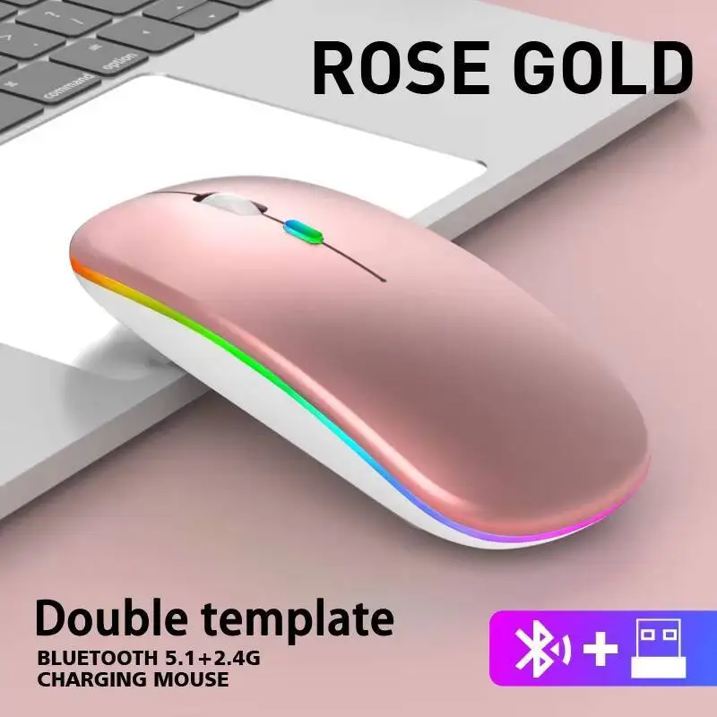 Bluetooth Wireless Dual-Mode Slim Mause Rechargeable Illuminated Game Silent Mice For Laptop Accessories Computer Game Office
Bluetooth Wireless Dual-Mode Slim Mause Rechargeable Illuminated Game Silent Mice For Laptop Accessories Computer Game Office