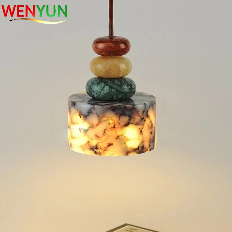 2026 Luxury Calacatta Marble LED Pendant Light Colored Stone Chandelier for Bedroom Bedside Kitchen Island Bar Restaurant Decor
2026 Luxury Calacatta Marble LED Pendant Light Colored Stone Chandelier for Bedroom Bedside Kitchen Island Bar Restaurant Decor