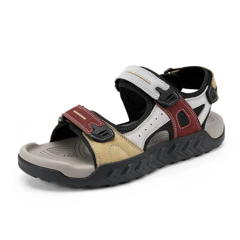 Men's Outdoor Genuine Leather Sandals High-quality Summer Non-slip Beach Sandals Fashion Breathable Walking Soft Bottom Sneakers
Men's Outdoor Genuine Leather Sandals High-quality Summer Non-slip Beach Sandals Fashion Breathable Walking Soft Bottom Sneakers