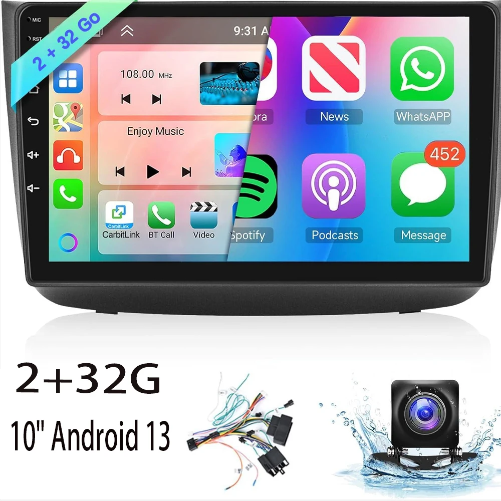 10" Android 13 Car Radio GPS Navigation 2+32G For Mercedes-Benz Viano 2004 - 2011 Vito 2010 - 2015 Fit For Wireless Carplay
10" Android 13 Car Radio GPS Navigation 2+32G For Mercedes-Benz Viano 2004 - 2011 Vito 2010 - 2015 Fit For Wireless Carplay