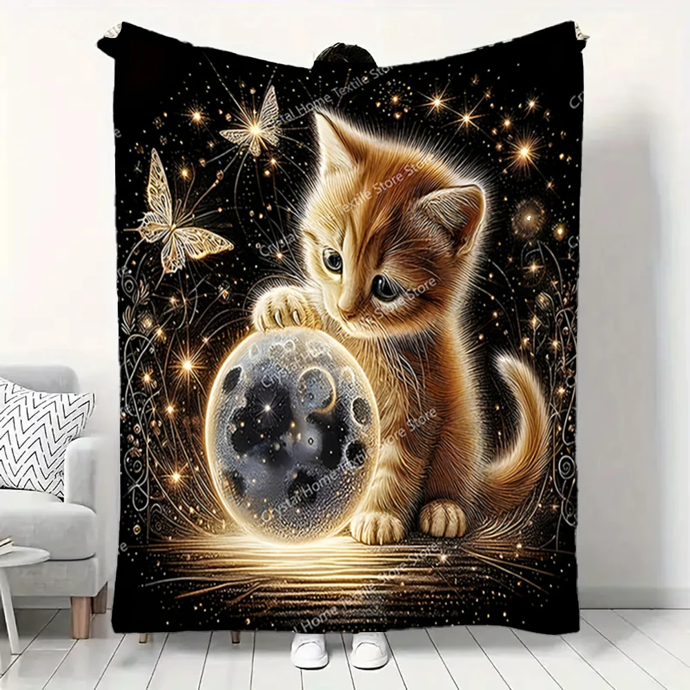 Playful Cat & Guitar Design Flannel Fluffy Throw Camping Blankets for Children Sofa Bed Throw Thin Blanket Modern Fashion Gifts
Playful Cat & Guitar Design Flannel Fluffy Throw Camping Blankets for Children Sofa Bed Throw Thin Blanket Modern Fashion Gifts