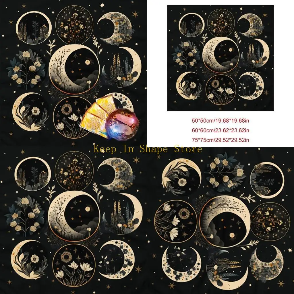 U1JC Moon Flower Tarot Tablecloth Astrology Witchcrafts Deck Cloth Wall Decoration
U1JC Moon Flower Tarot Tablecloth Astrology Witchcrafts Deck Cloth Wall Decoration