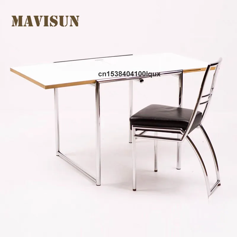 Foldable Office Desk Jean Table Industrial Style Stainless Steel Frame Rectangular Wooden Desktop Multi-Purpose Computer Desk
Foldable Office Desk Jean Table Industrial Style Stainless Steel Frame Rectangular Wooden Desktop Multi-Purpose Computer Desk