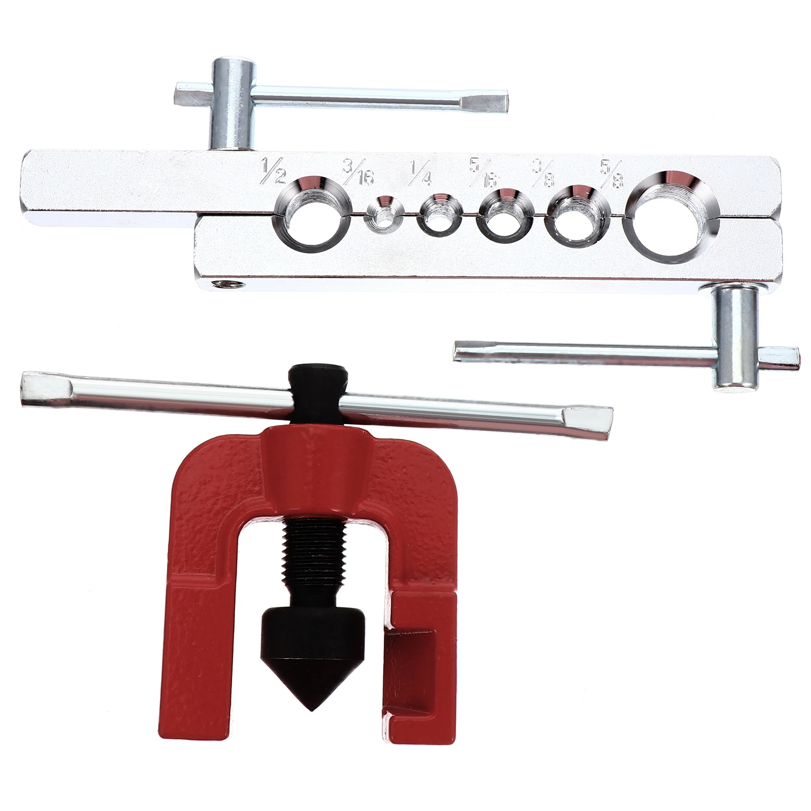 Reamer 6 Dies Flaring Tool Set Heavy Duty Tube Flare Refrigeration Alloy Steel 45 Degree Copper Aluminum Maintenance
Reamer 6 Dies Flaring Tool Set Heavy Duty Tube Flare Refrigeration Alloy Steel 45 Degree Copper Aluminum Maintenance