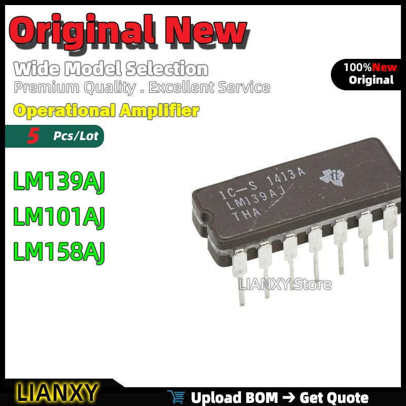 5 шт. CDIP-8 LM139AJ LM101AJ LM158AJ операционный усилитель новый оригинальный
5 шт. CDIP-8 LM139AJ LM101AJ LM158AJ операционный усилитель новый оригинальный