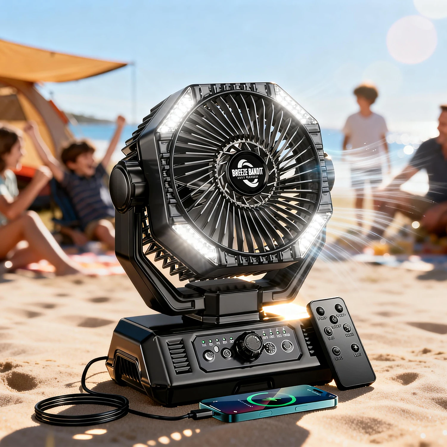 coldSky 20000mAh Camping Fan with 4 LED Lights and Remote Control 8 Speed Adjustable Rechargeable Outdoor Fan for Tent Fishing
coldSky 20000mAh Camping Fan with 4 LED Lights and Remote Control 8 Speed Adjustable Rechargeable Outdoor Fan for Tent Fishing
