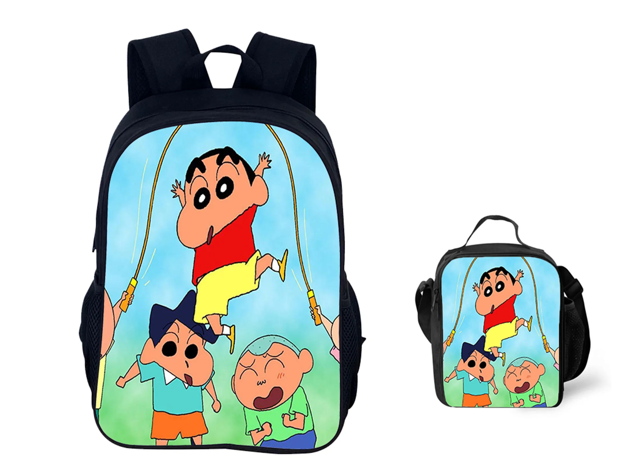 Children Classic School Bookbag 2 in 1 Crayon Shin-chan Cute Backpack+Insulated Lunch Tote Set for Travel Outdoor
Children Classic School Bookbag 2 in 1 Crayon Shin-chan Cute Backpack+Insulated Lunch Tote Set for Travel Outdoor