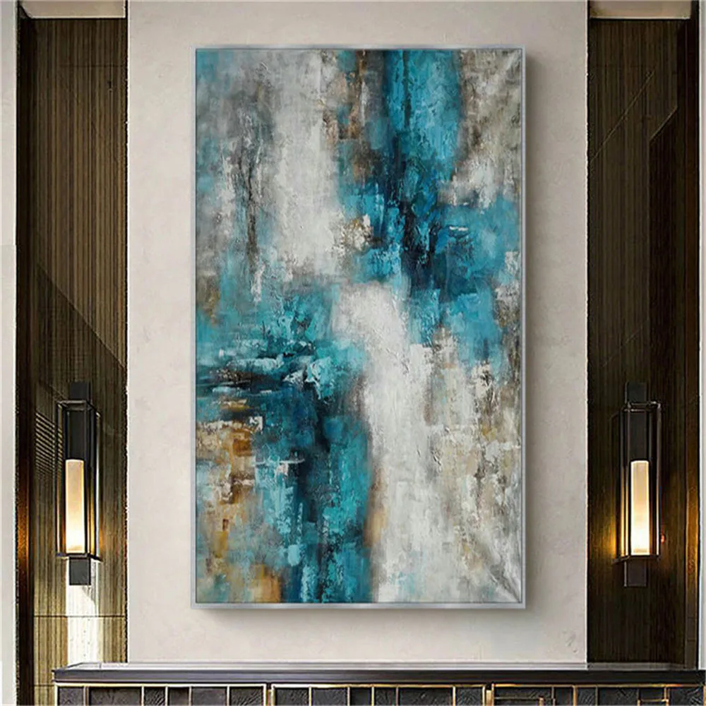 Handmade Vertical Wall Art Picture Abstract Green Oil Paintings On Canvas Modern Panel Paint Artwork For Living Room Home Decor
Handmade Vertical Wall Art Picture Abstract Green Oil Paintings On Canvas Modern Panel Paint Artwork For Living Room Home Decor