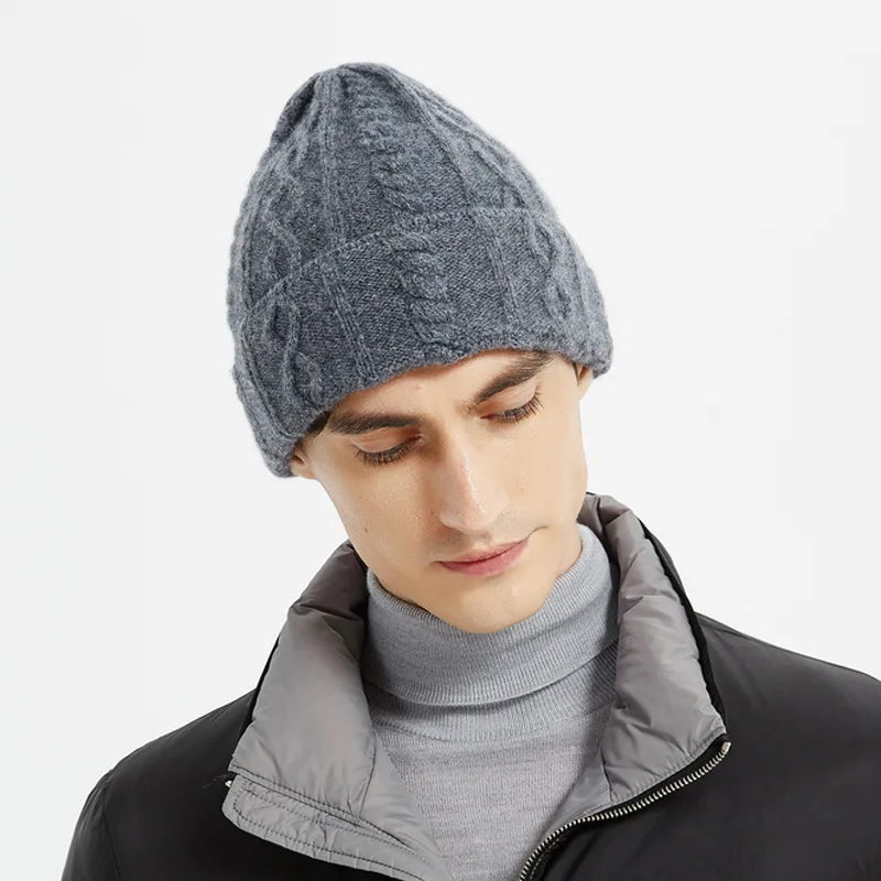 Hat For Men Winter Wool Knit Beanie Autumn Warm Skiing Accessory For Outdoor Sports
Hat For Men Winter Wool Knit Beanie Autumn Warm Skiing Accessory For Outdoor Sports