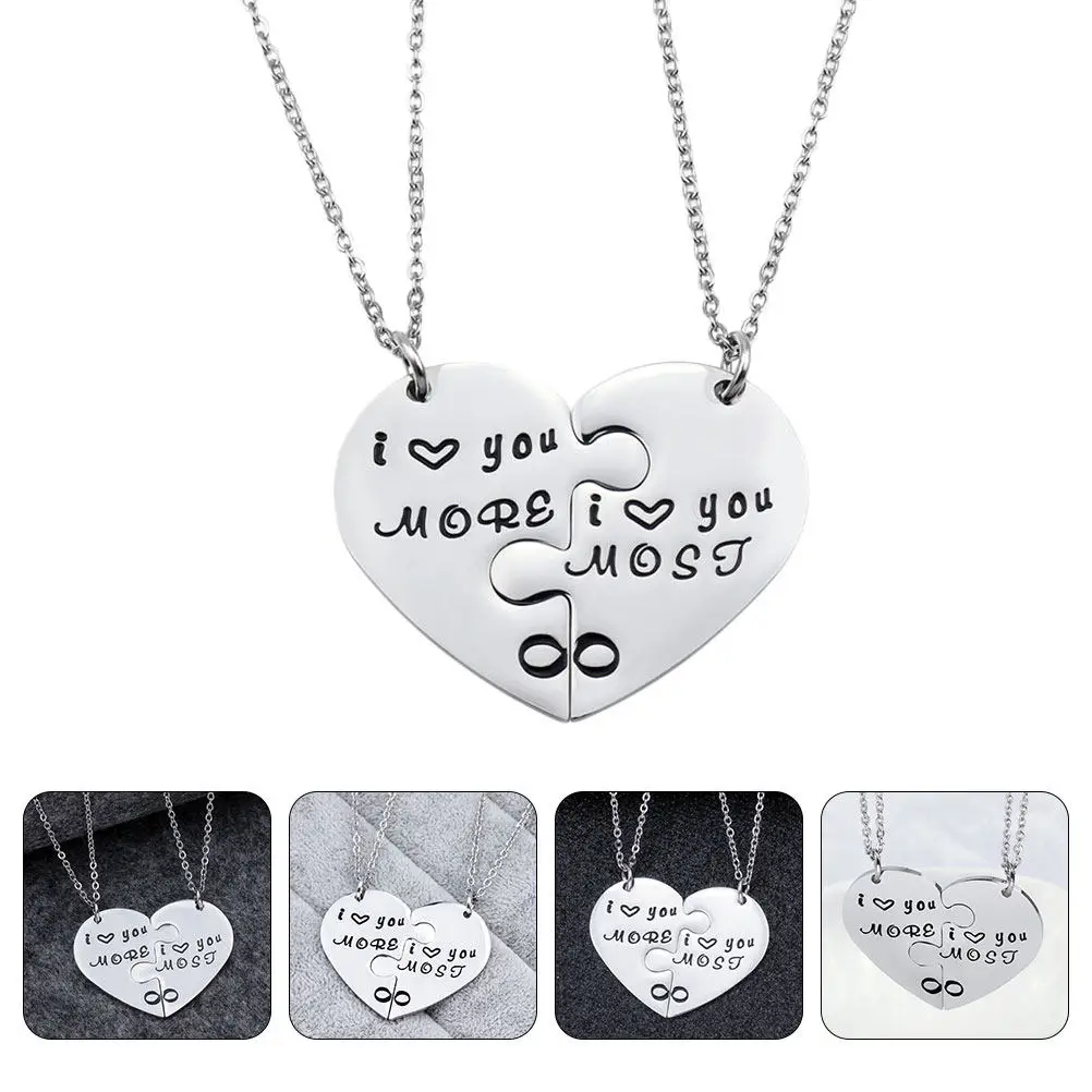 1Pair Personalized Heart Shape Neck Chain Couple Necklace Splice Pendant for Parties Proms Dancing Soiree Summer Picnic Elegant
1Pair Personalized Heart Shape Neck Chain Couple Necklace Splice Pendant for Parties Proms Dancing Soiree Summer Picnic Elegant