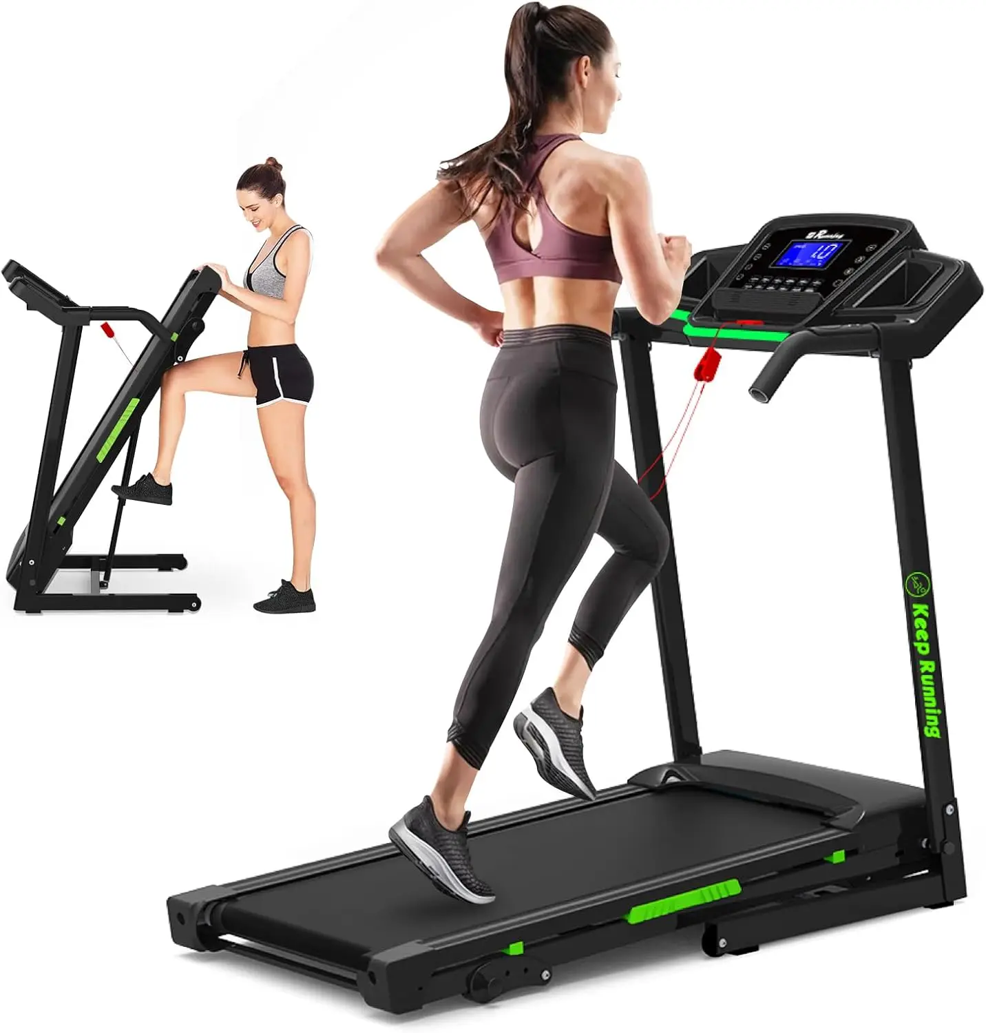 Folding Treadmill, 3.5HP Portable Treadmill with Manual Incline & 12 Preset Programs for Running Walking Exercise, 330LBS Weight
Folding Treadmill, 3.5HP Portable Treadmill with Manual Incline & 12 Preset Programs for Running Walking Exercise, 330LBS Weight